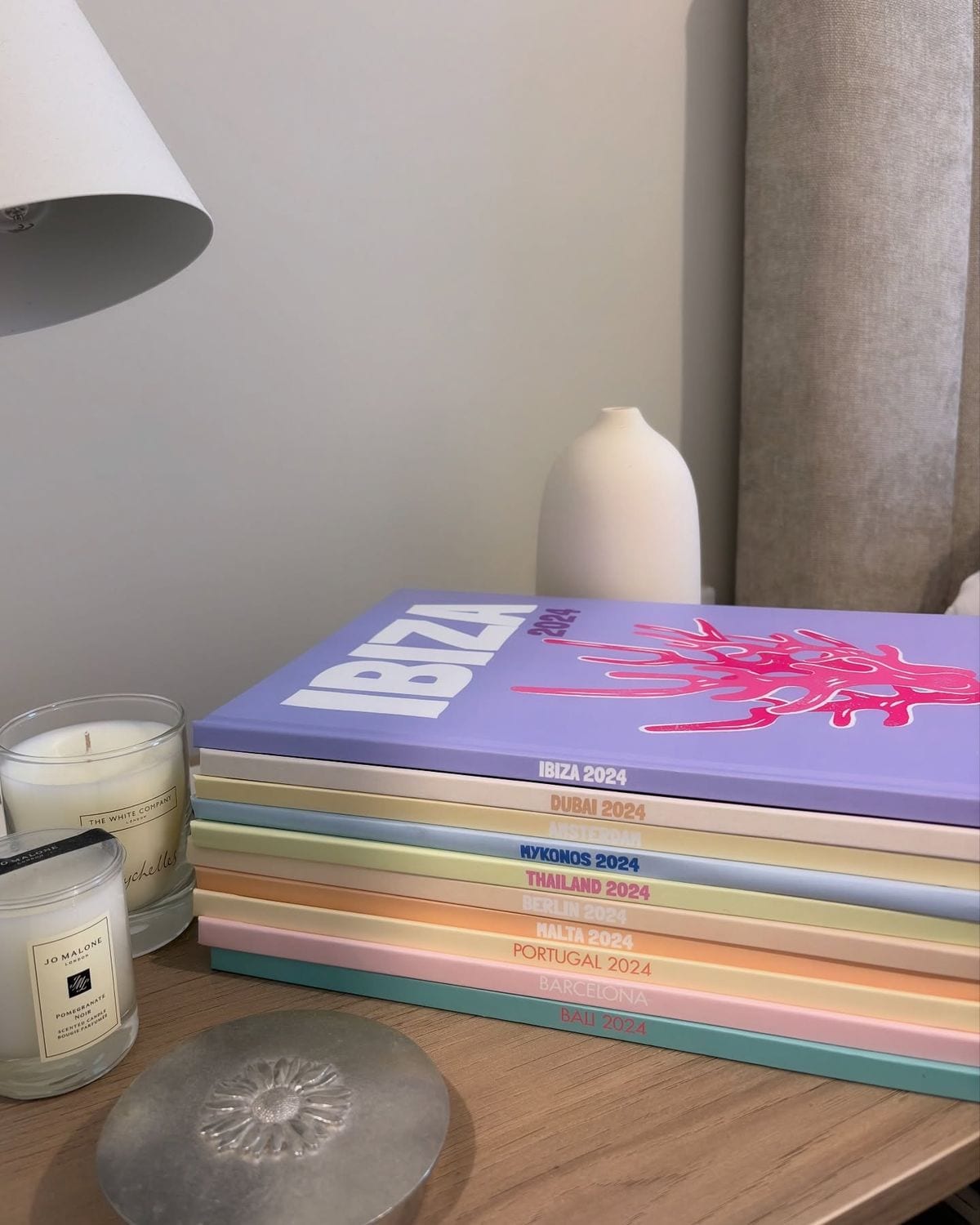 A Travel Book of Bali sitting on a table